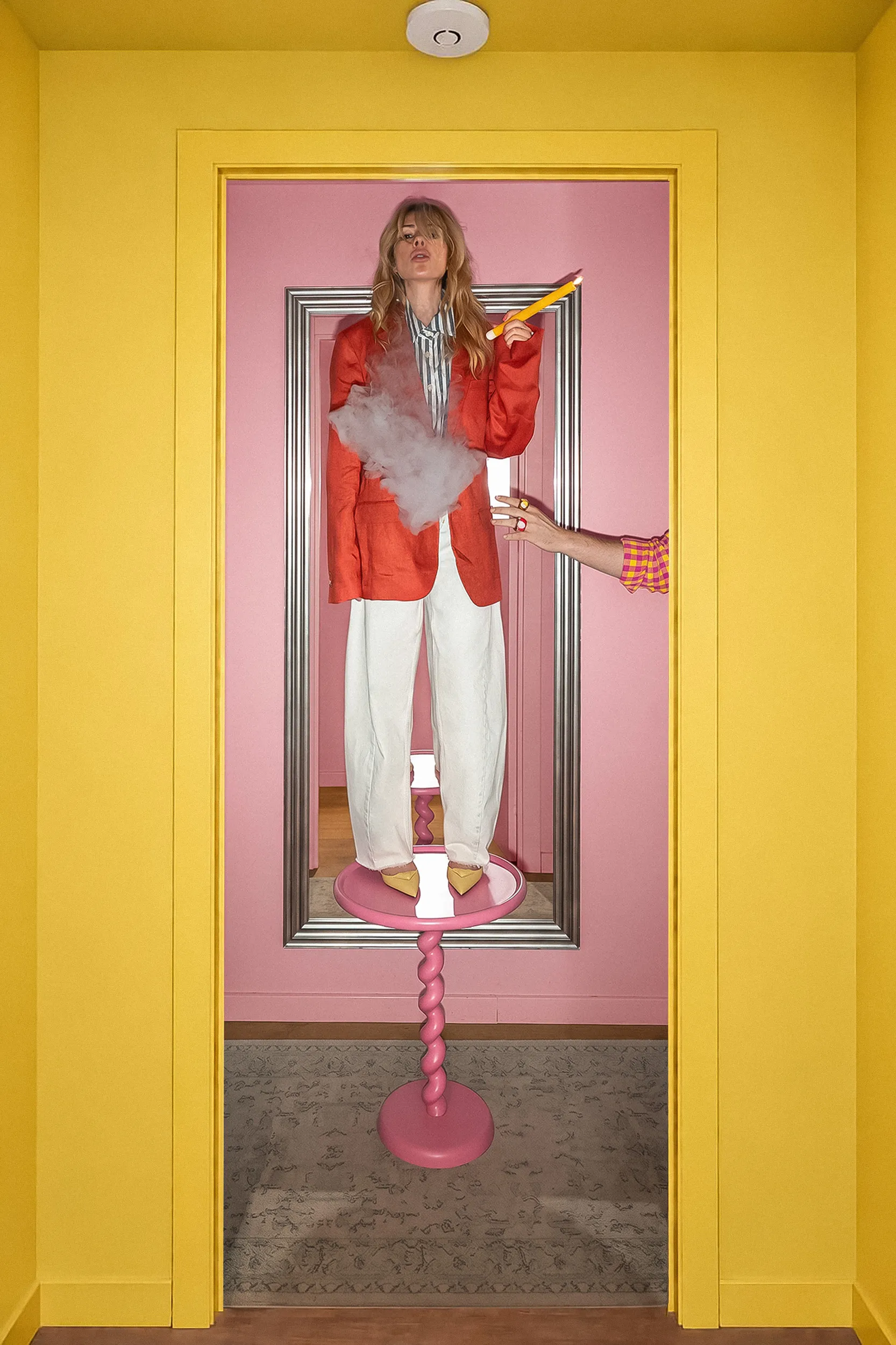 Stressed but dressed — editorial fashion photograph, look 5